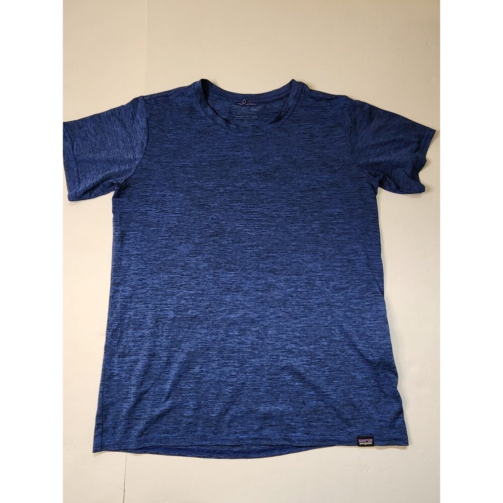 Patagonia Performance T-shirt Womens Small Viking Blue Capilene Cool Daily